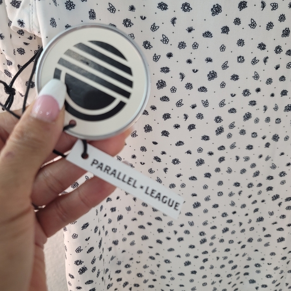 PARALLEL X LEAGUE THE DUKE WOVEN WHITE/BLACK MEN'S SIZE SMALL NEW WITH TAGS - Picture 12 of 16